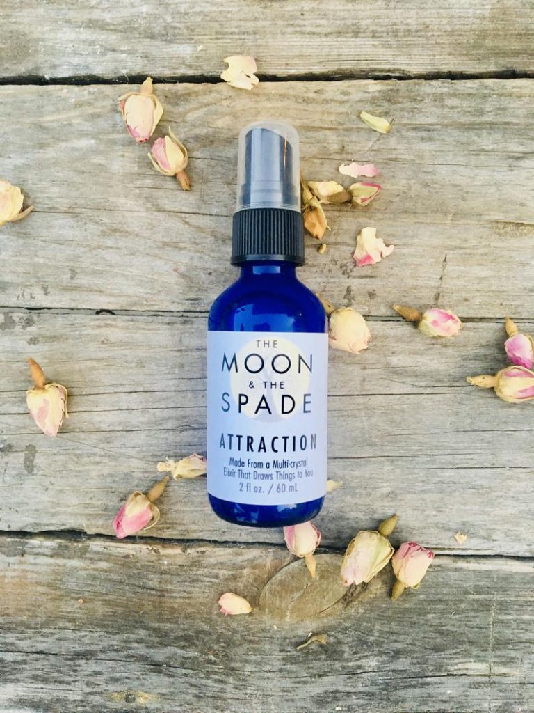 Attract and Manifest Spray, moon and spade
